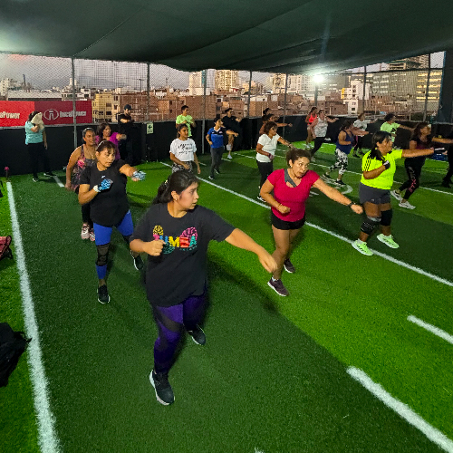 Clase de ejercicio en grupo